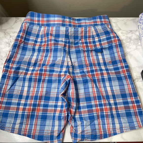 Vineyard Vines Blue Plaid Board Shorts sz 28 - Picture 3 of 11